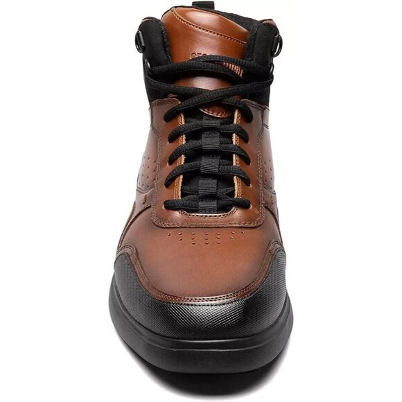 Stacy Adams Mayson Sneaker Boot Cognac Leather Lace Up High-Top Size 8 M NIB - Picture 3 of 8